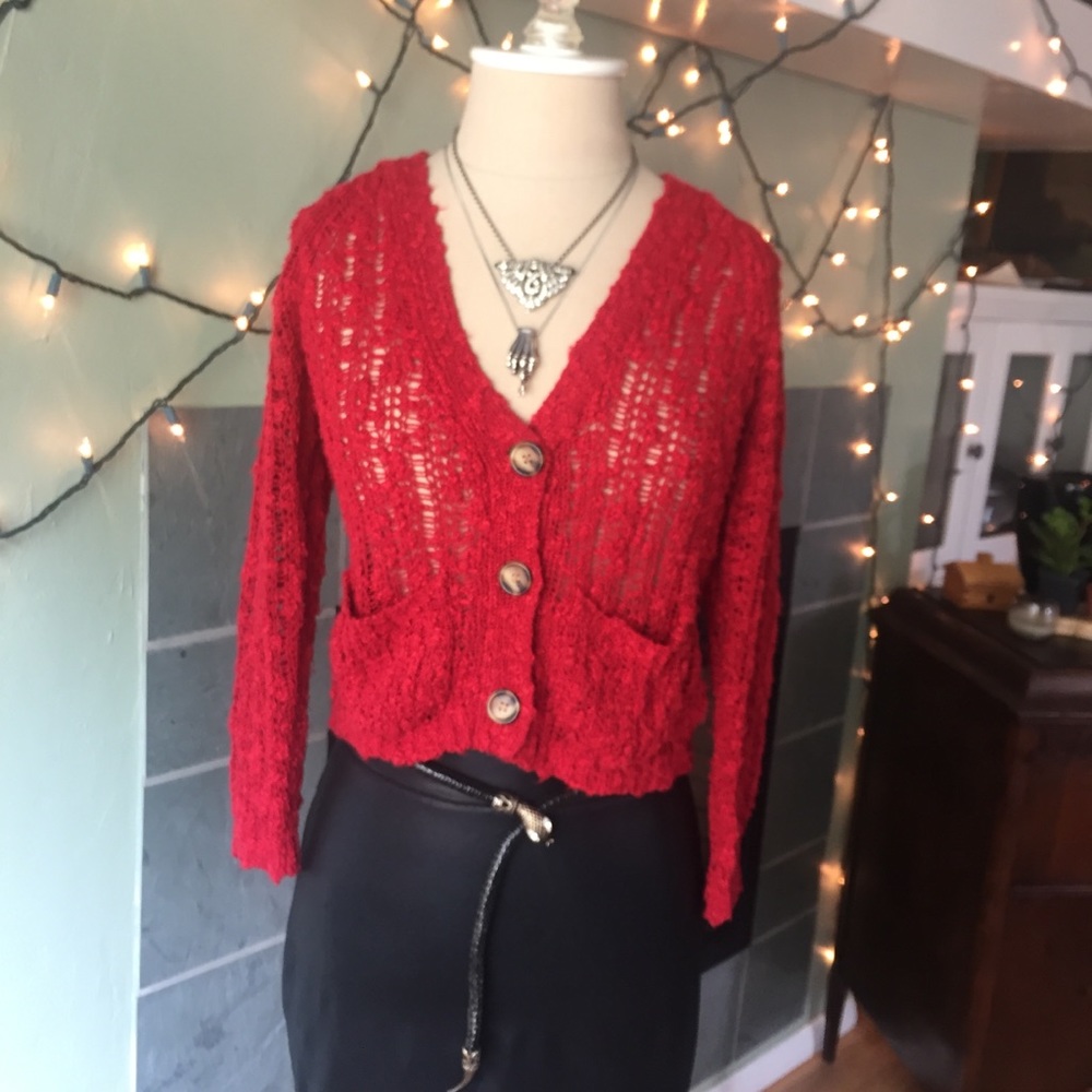 Anthropologie Loose Knit Cardigan